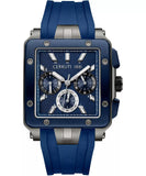Cerruti 1881 Odissea Master Dual time Men's Blue Dial Blue Silicon Strap Watch CIWGH0084802