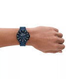 Emporio Armani Chronograph World Explorer Gents Blue Ceramic Watch