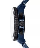 Emporio Armani Chronograph World Explorer Gents Blue Ceramic Watch