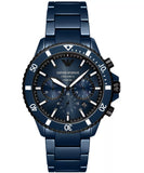 Emporio Armani Chronograph World Explorer Gents Blue Ceramic Watch