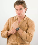 Fossil The Minimalist Men’s Gunmetal Analog Watch with Stainless Steel Bracelet