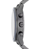 Michael Kors Gents Accelerator Blue Dial Gun MetalChrono Watch