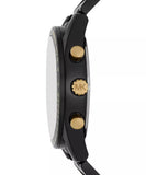 Michael Kors Accelerator Gents Chrono Black Dial Black Stainless Steel Watch