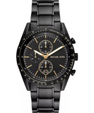 Michael Kors Accelerator Gents Chrono Black Dial Black Stainless Steel Watch