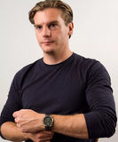 Michael Kors Lennox Chronograph Gents Gunmetal Gray Stainless Steel Watch