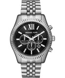 Michael Kors Lexington Chronograph Gents Black Dia Stainless Steel Watch