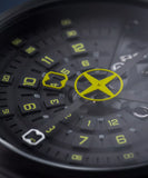 Police Avondale Gents Black Dial Black Case Black Leather Strap Watch