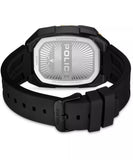 Police Bullhead Chronograph Men's Watch - Black & Gold - Silicone Strap