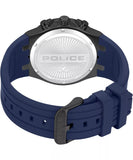 Police Guardian Men's Blue Dial Blue Silicon Strap Watch