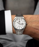 Santa Barbara Polo & Racquet Club Noble Men Silver Dial Silver Watch