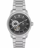 Santa Barbara Polo & Racquet Club Luxury Men's Black Open Heart Window Dial Mechanical Watch