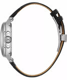 Santa Barbara Polo & Racquet Club Legend Men's Silver Dial Black Leather Strap Watch