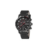 Wenger Attitude Chrono 44 black Dial Black leather Men's Watch