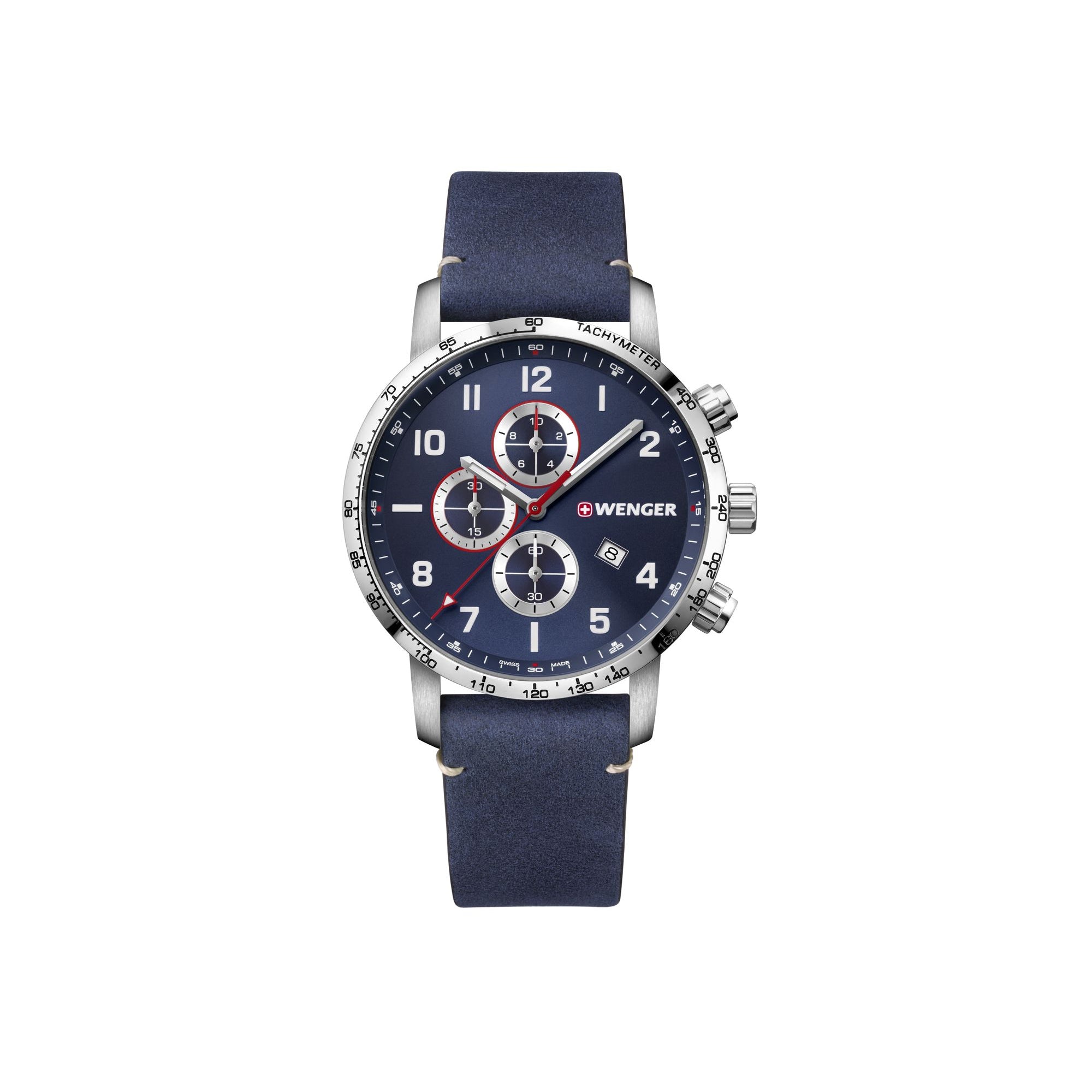 Wenger Attitude Chrono 44 Blue Dial Blue Leather Men's Watch | Fashion Watches | GCC | Men | Mens | Mens Watches | Watches Wenger Attitude Chrono 44 Blue Dial Blue Leather Men's Watch | Fashion Watches | GCC | Men | Mens | Mens Watches | Watches