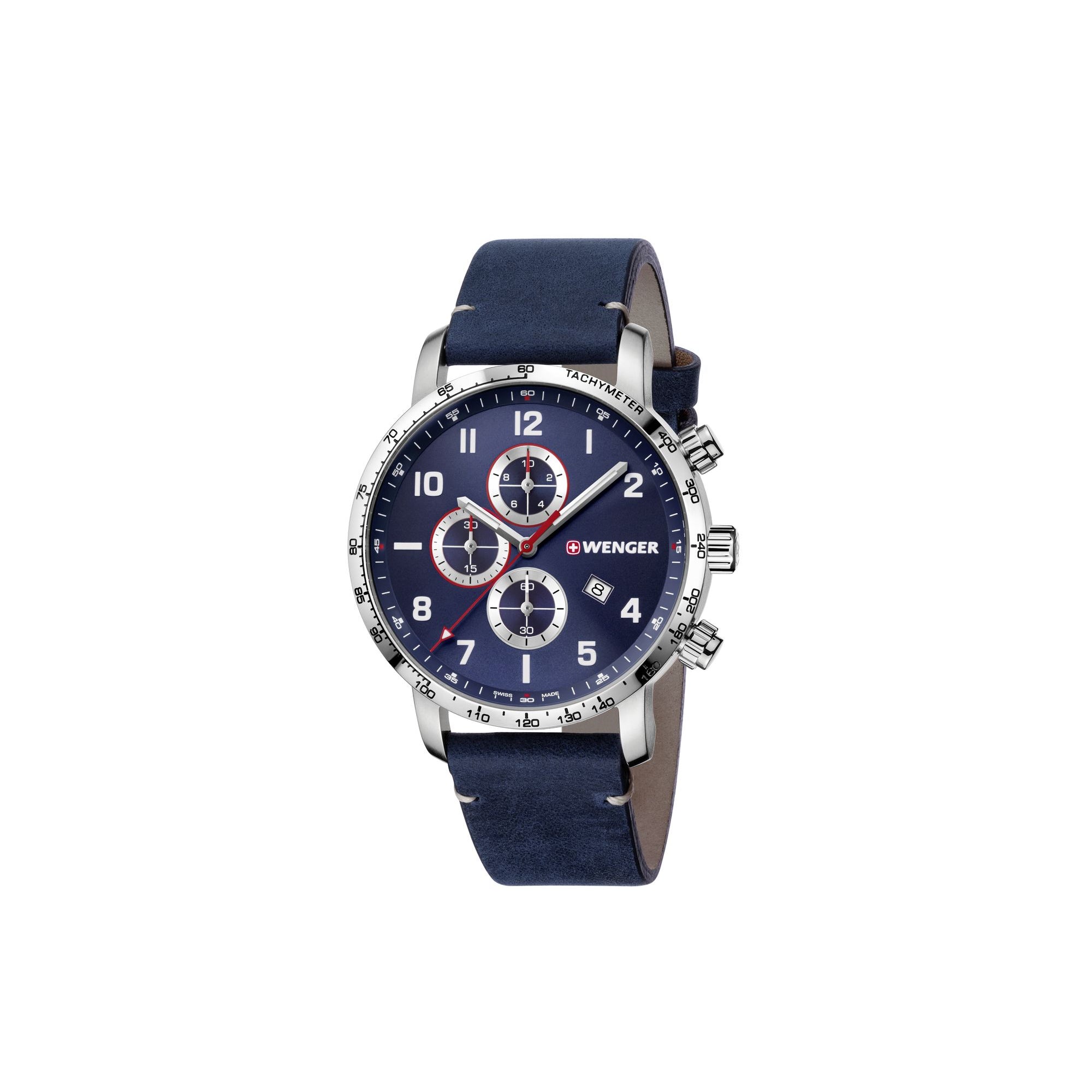 Wenger Attitude Chrono 44 Blue Dial Blue Leather Men's Watch | Fashion Watches | GCC | Men | Mens | Mens Watches | Watches Wenger Attitude Chrono 44 Blue Dial Blue Leather Men's Watch | Fashion Watches | GCC | Men | Mens | Mens Watches | Watches