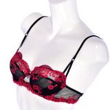 Lise Charmel Underwired Half Cup Bra Black/Fucshia