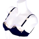 Lise Charmel Bikini Top Navy Blue
