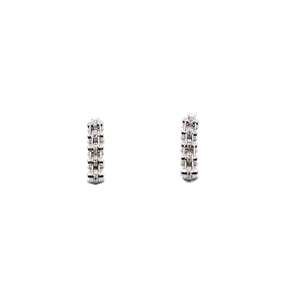 Emporio Armani Ladies Earrings Ss, Sterling Silver With Bicyle Pedal Chain Design | Earring | Fashion Jewellery | GCC | Jewellery | SP | Women Earrings | Womens Emporio Armani Ladies Earrings Ss, Sterling Silver With Bicyle Pedal Chain Design | Earring | Fashion Jewellery | GCC | Jewellery | SP | Women Earrings | Womens