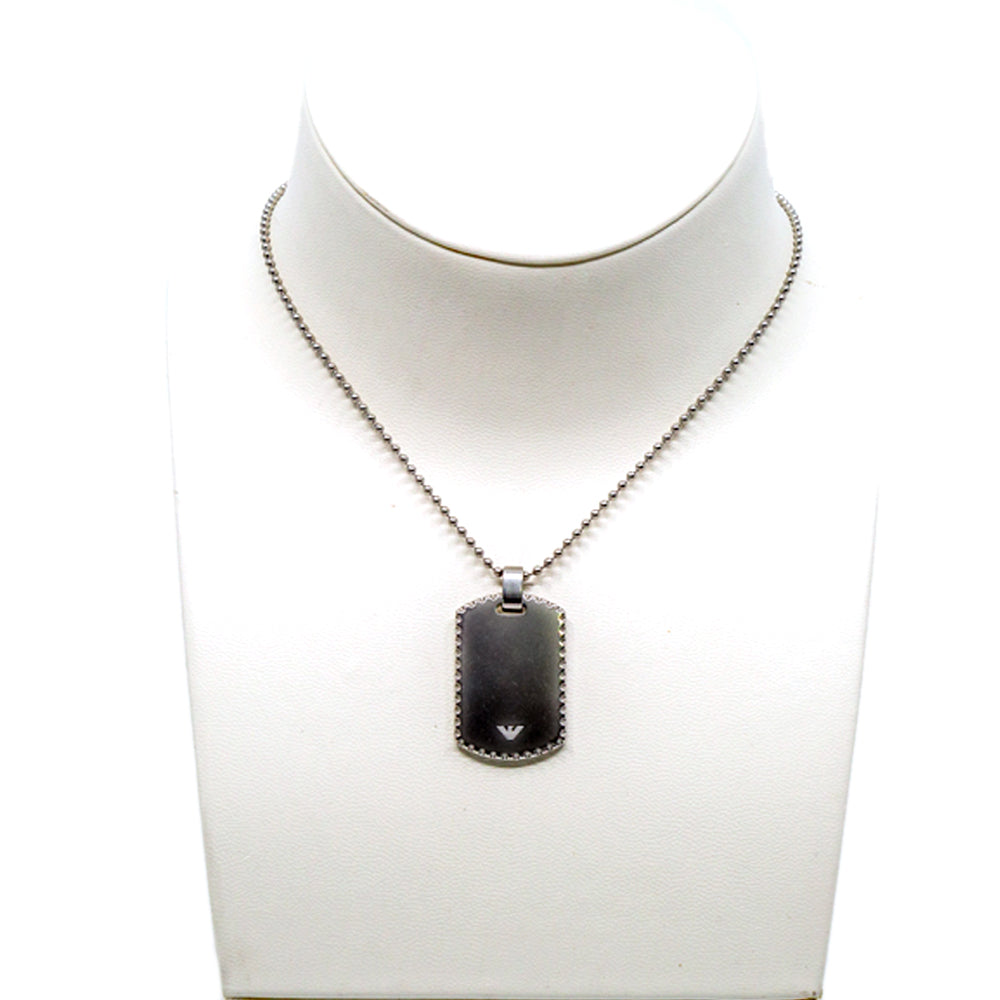 Armani Men's Necklace Stainless Steel, Silver Color – Blue Salon