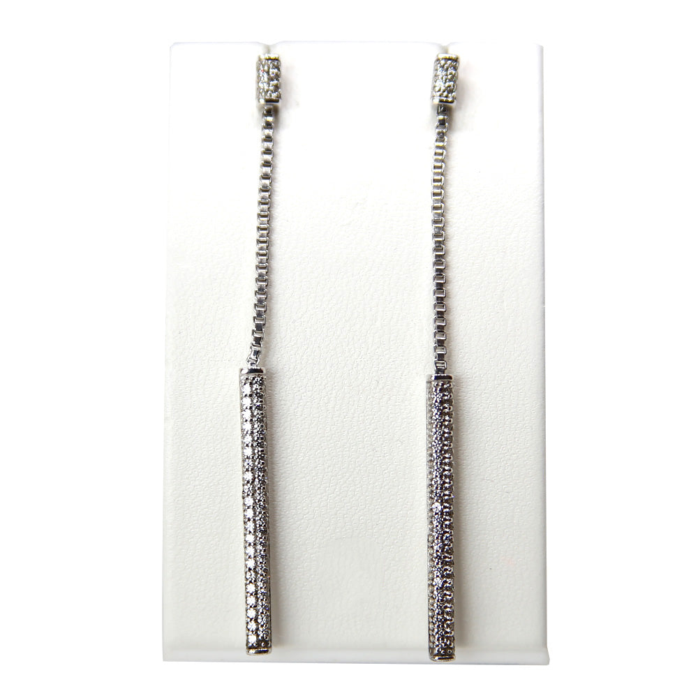 Armani Ladies Earrings Sterling Silver With Zircon & Dangle Drop Pendant Design | Earring | Fashion Jewellery | GCC | Jewellery | SP | Women Earrings | Womens Armani Ladies Earrings Sterling Silver With Zircon & Dangle Drop Pendant Design | Earring | Fashion Jewellery | GCC | Jewellery | SP | Women Earrings | Womens