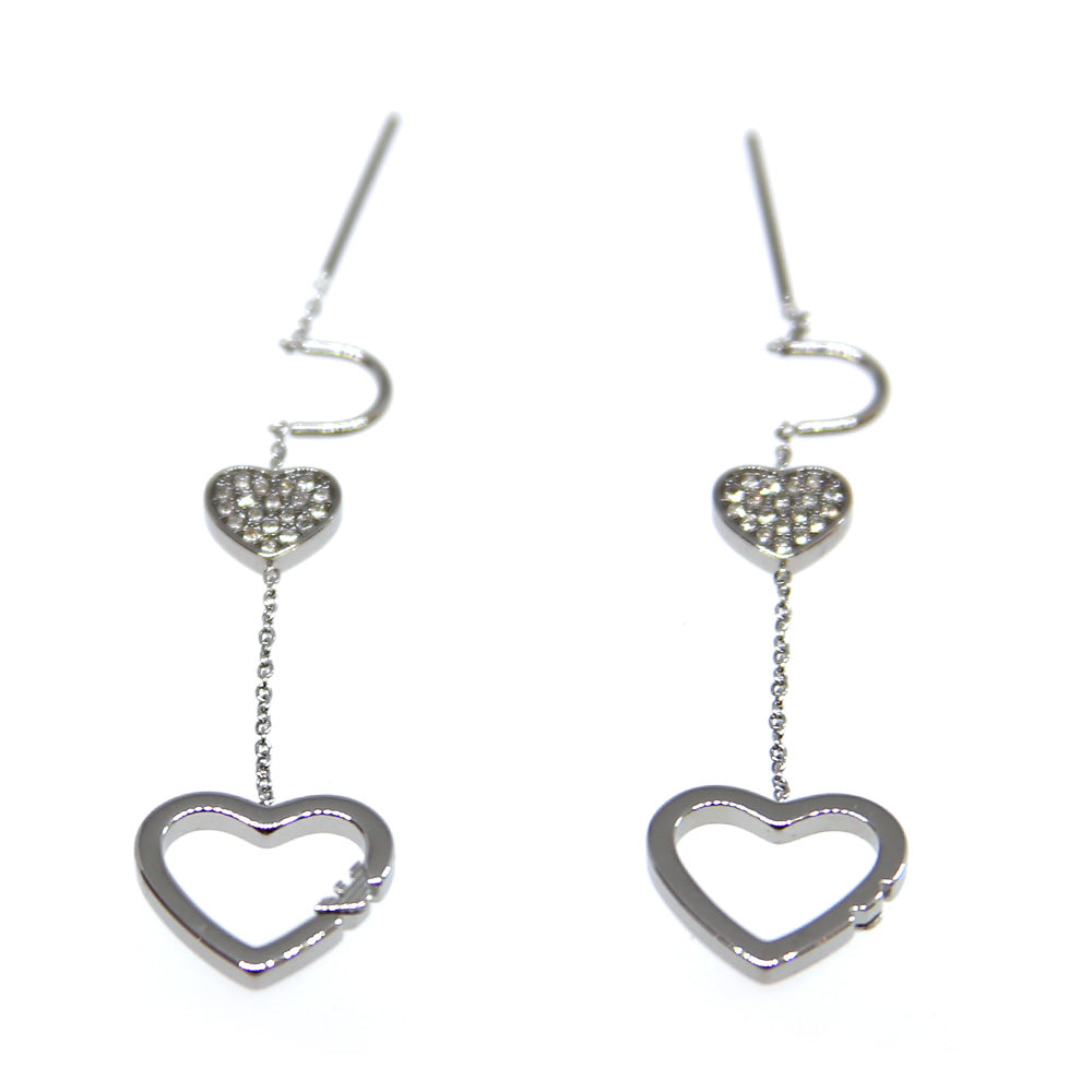 Emporio Armani Ladies Earrings Stainless Steel With Zircon, Silver Color | Earring | Fashion Jewellery | GCC | Jewellery | SP | Women Earrings | Womens Emporio Armani Ladies Earrings Stainless Steel With Zircon, Silver Color | Earring | Fashion Jewellery | GCC | Jewellery | SP | Women Earrings | Womens