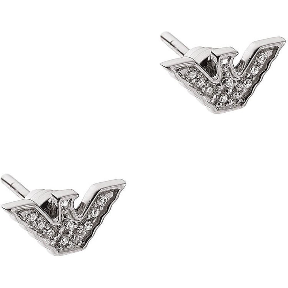 Emporio Armani Women's Silver Sterling Silver Stud Earring | Earrings | Fashion Jewellery | GCC | Women Earrings | Womens