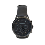 Armani Men's Chronograph Watch With Black Matt-Finish