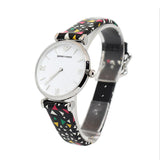 Emporio Armani Ladies Watch Stainless Steel Case With White Mother Of Pearl Dial