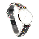 Emporio Armani Ladies Watch Stainless Steel Case With White Mother Of Pearl Dial