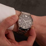 Emporio Armani Men's Giovanni Analog Black Dial Watch