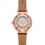 Emporio Armani Women's  Automatic Red Leather Watch