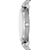 Emporio Armani Women's Gianni T-Bar Analog Silver Dial  Watch