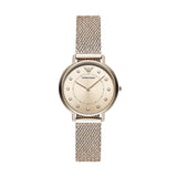 Emporio Armani Women's Analog Pink Dial Watch