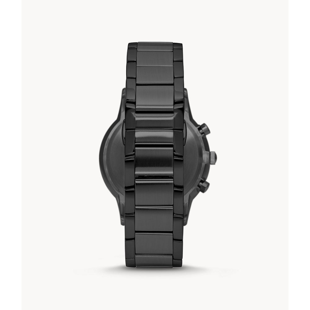 Emporio Armani Men's Renato Black Dial Watch – Blue Salon