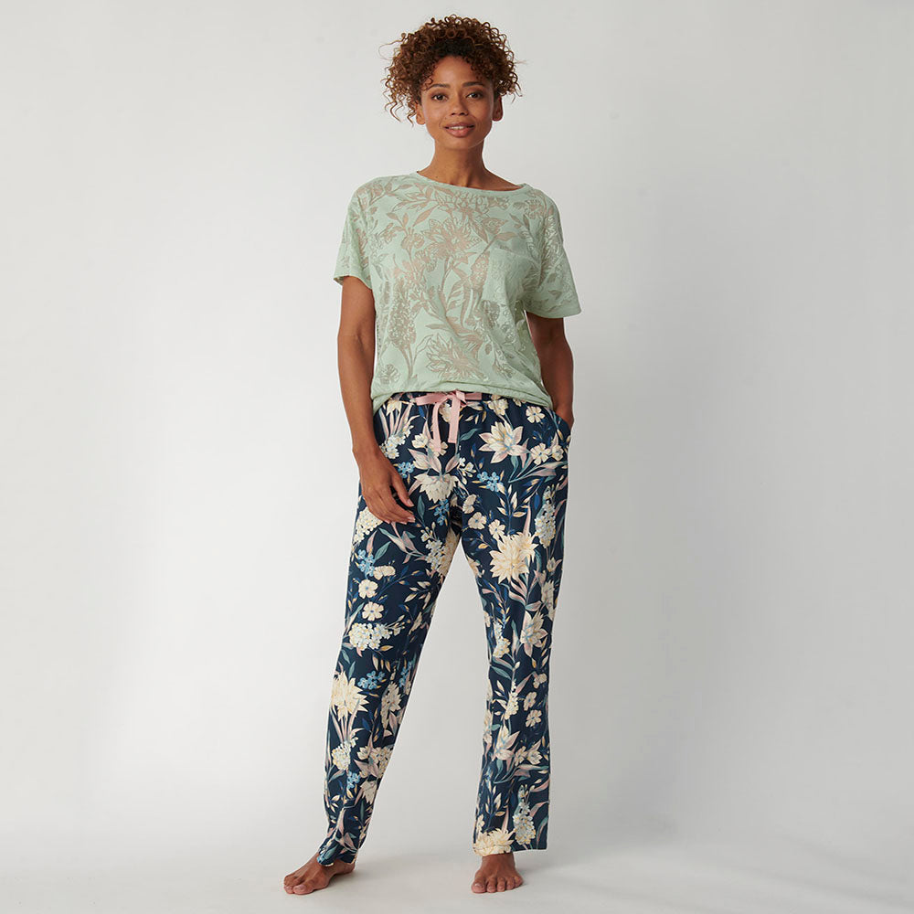 Triumph Match Trousers Viscose Blue Light Combination