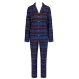 Triumph Blue Check Cotton Pajama Set
