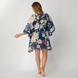 Triumph Leaf Kaftan Blue Combination