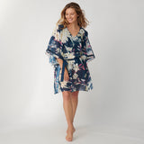 Triumph Leaf Kaftan Blue Combination