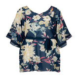 Triumph Leaf Kaftan Blue Combination