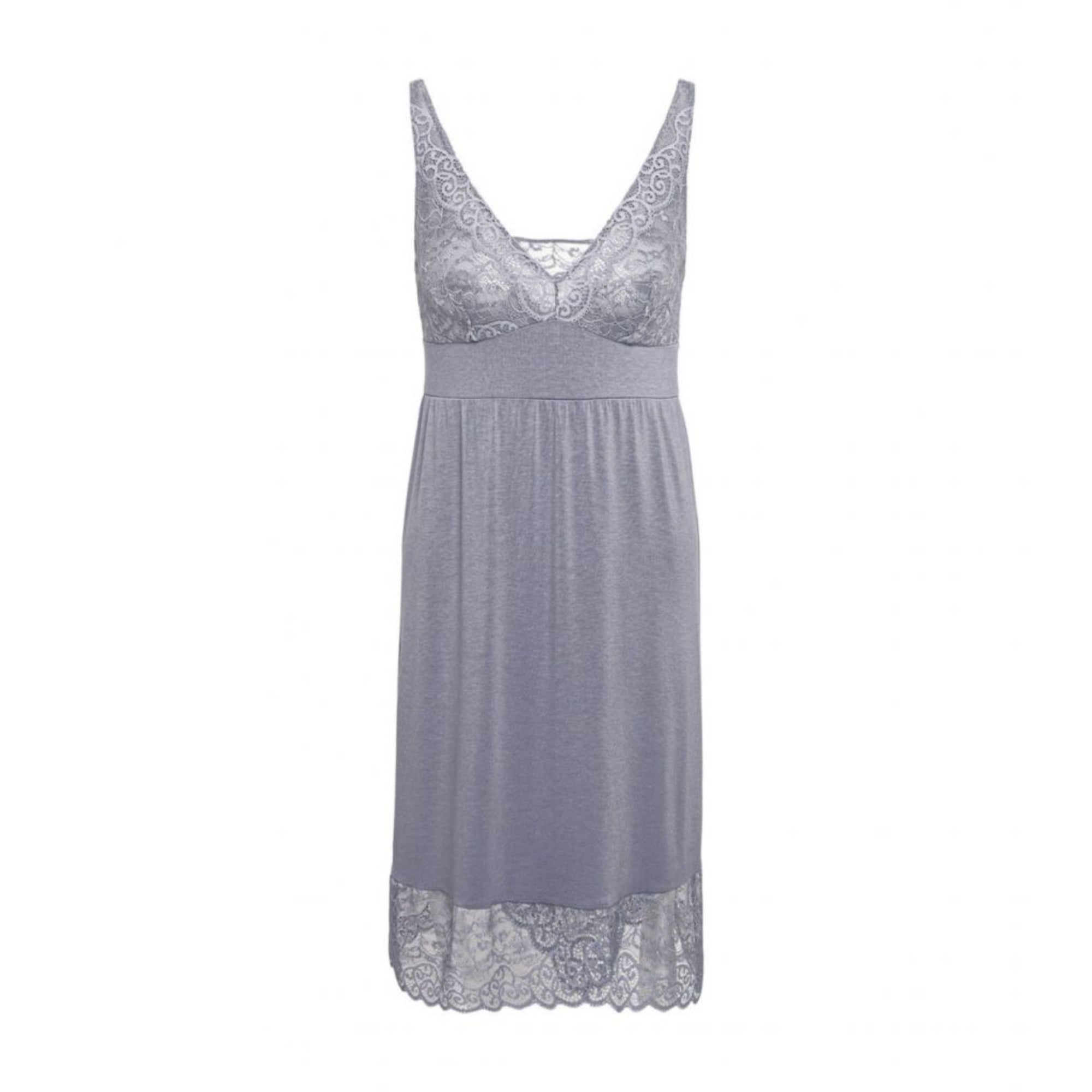 Chemise De Nuit Femme Triumph - 100% Coton - Manches Courtes - Confortable - Col Ras Du Côtelé