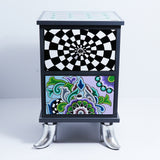 Toms Drag Chest Of Drawers Cordova Silver Line - Blue Salon