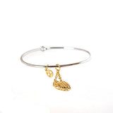 Just Cavalli Bangle With Ip Gold Heart Shape Charm