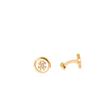 Roberto Cavalli Cufflinks Ip Gold With Silver & Gold Color Logo
