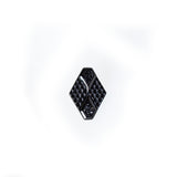 Just Cavalli Ring Black Glowsy Finish With Diamond Shape With Black Stone