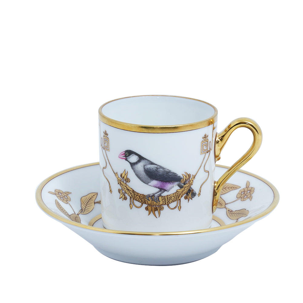 Richard Ginori Impero Voliere Coffee Cup With Saucer | Drinkware Richard Ginori Impero Voliere Coffee Cup With Saucer | Drinkware