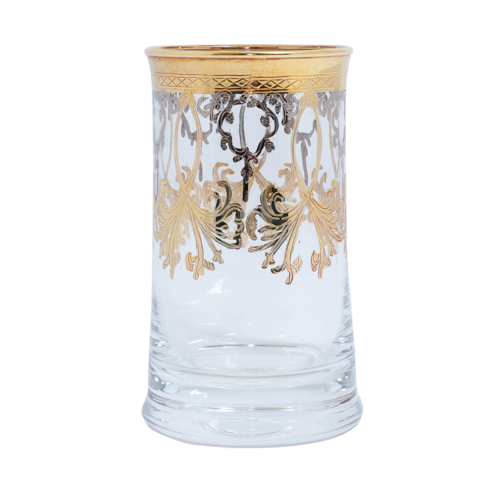 Timon Gift Box Of 6 Pcs Doninzetti Long Drink Glass Platinum Gold | Drinkware Timon Gift Box Of 6 Pcs Doninzetti Long Drink Glass Platinum Gold | Drinkware