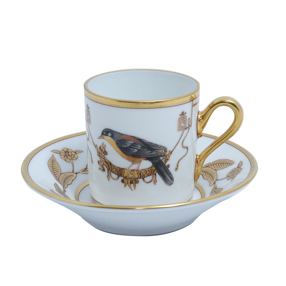 Richard Ginori Impero Voliere Cou June Coffee Cup With Saucer | Drinkware Richard Ginori Impero Voliere Cou June Coffee Cup With Saucer | Drinkware