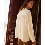 Momoni Women's White Boulder Crepe Shirt