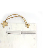 Michael Aram Ivy Oak Cheese Board With Knife - Blue Salon
