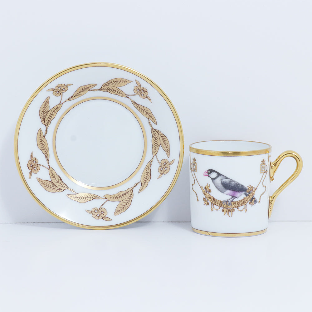 Richard Ginori Impero Voliere Coffee Cup With Saucer | Drinkware Richard Ginori Impero Voliere Coffee Cup With Saucer | Drinkware
